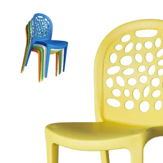 【品築家具】塑鋼泡泡造型椅-6張入(依配合貨運認定本島偏遠地區需額外酌收運費)
