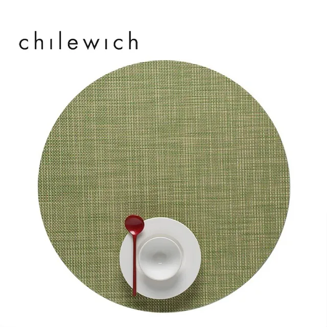 【Chilewich】MiniBasketweave 細網系列-桌旗餐墊3件組(蒔蘿綠 Dill)