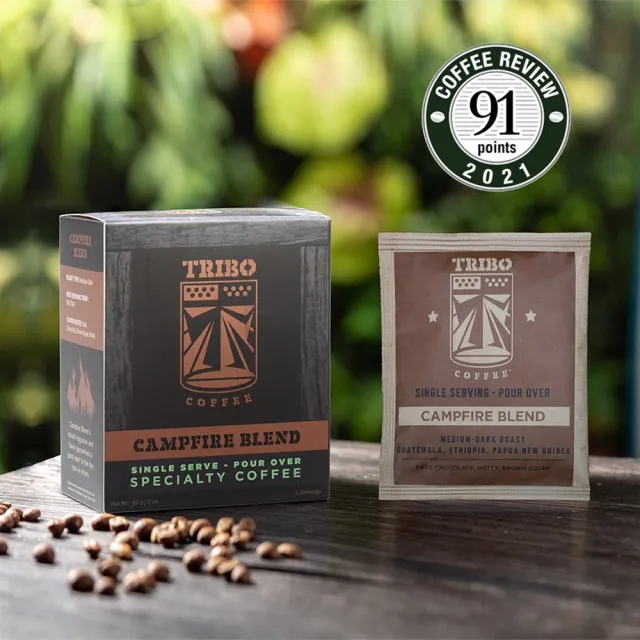 【TRIBO COFFEE】營舞綜合 中深烘焙濾掛咖啡(11gx5包/盒; 精品咖啡; Coffee Review 91分; 冠軍烘豆師)