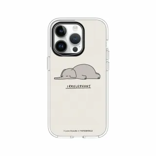 【RHINOSHIELD 犀牛盾】iPhone 13/Pro/13 Pro Max/Clear透明防摔手機殼/I Love Doodle-大象(I Love Doodle)