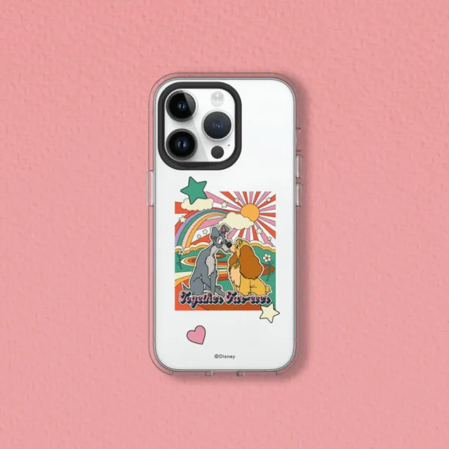 【RHINOSHIELD 犀牛盾】iPhone 13/13 Pro/Max/Clear透明防摔手機殼/迪士尼經典系列-小姐與流氓(迪士尼)