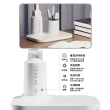 【YUNMI】弧形可調光護眼學生檯燈 LED閱讀台燈 智能觸控小夜燈 桌燈 USB充插兩用(智能定時休眠)