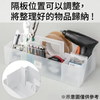 【NITORI 宜得利家居】文具用 手提收納盒 N INBOX CL(文具 收納 收納盒 N INBOX)