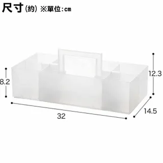 【NITORI 宜得利家居】文具用 手提收納盒 N INBOX CL(文具 收納 收納盒 N INBOX)