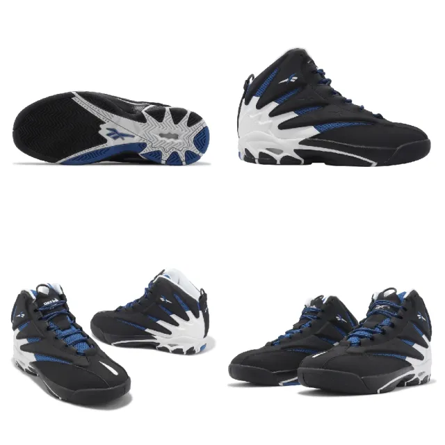 【REEBOK】籃球鞋 The Blast 男鞋 黑 高筒 皮革 Nick Van Exel 運動鞋 復古 緩震(100033876)