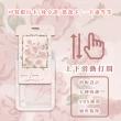 【通勤必備】Ins玫瑰掛繩卡套2入(手掛繩 油畫棒 票卡套 證件套 識別證 工作證 悠遊卡 感應 名片 鑰匙扣)