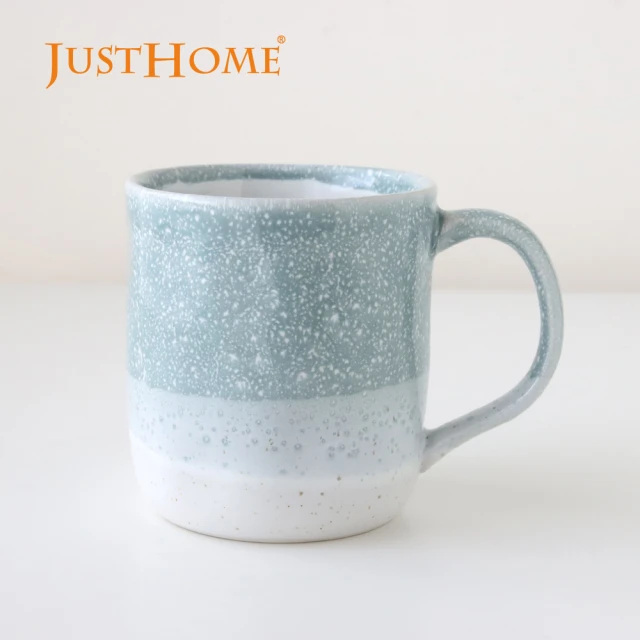 【Just Home】柔霧幻境馬克杯350ml 蒼青藍(杯子 陶瓷杯 馬克杯)