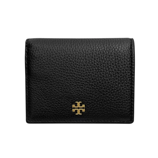 TORY BURCHTORY BURCH 簡約黑TB logo牛皮零錢袋短夾(84691-006)