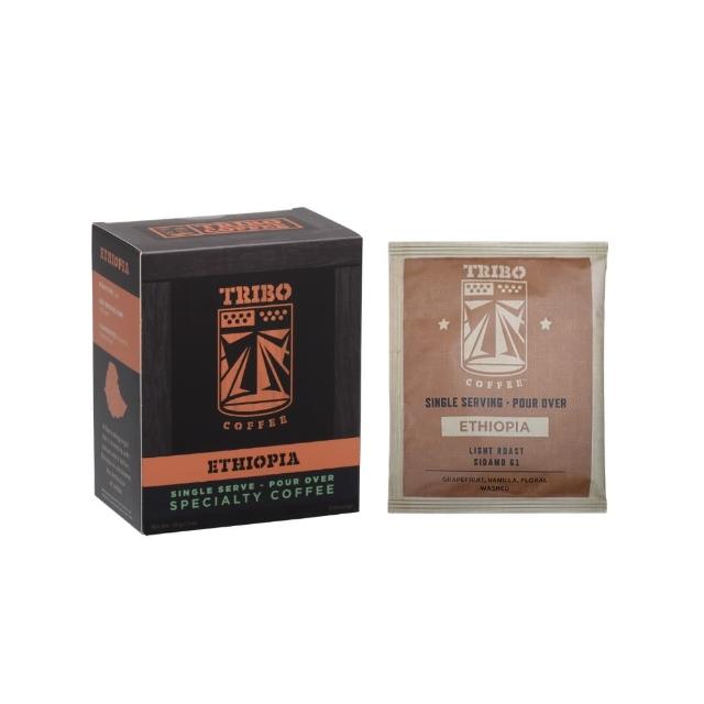 【TRIBO COFFEE】衣索比亞 西達摩 淺烘焙濾掛咖啡(11gx5包/盒; 精品咖啡; 冠軍烘豆師)