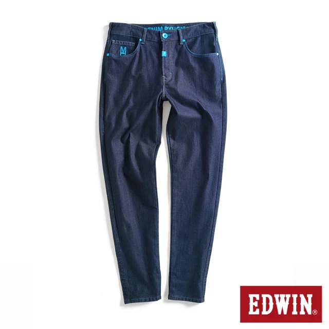 【EDWIN】男裝 大師系列 JERSEYS迦績 透氣超彈性錐形褲(原藍磨)