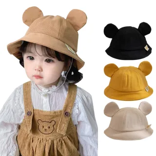 【SUNLY】兒童可愛耳朵保暖漁夫帽 盆帽 兒童帽子