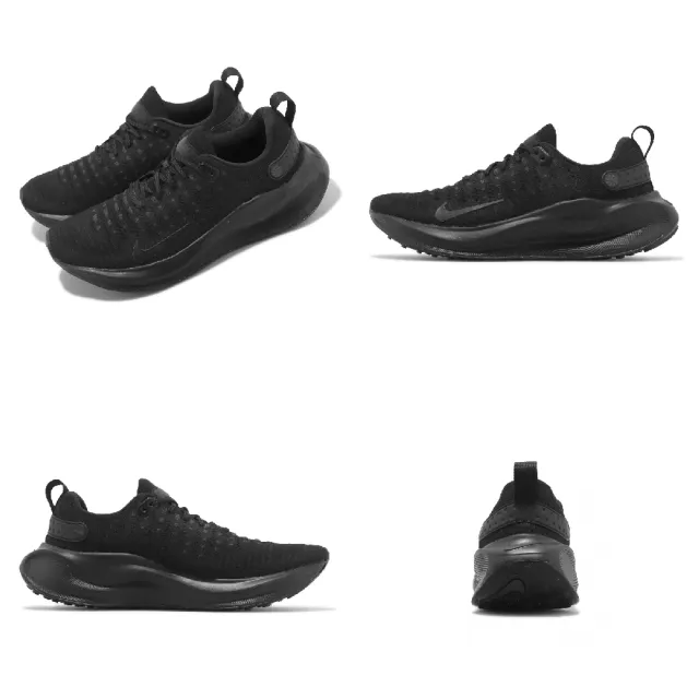 【NIKE 耐吉】慢跑鞋 Reactx Infinity Run 4 黑 全黑 男鞋 女鞋 運動鞋 緩震 環保材質(DR2665-004)