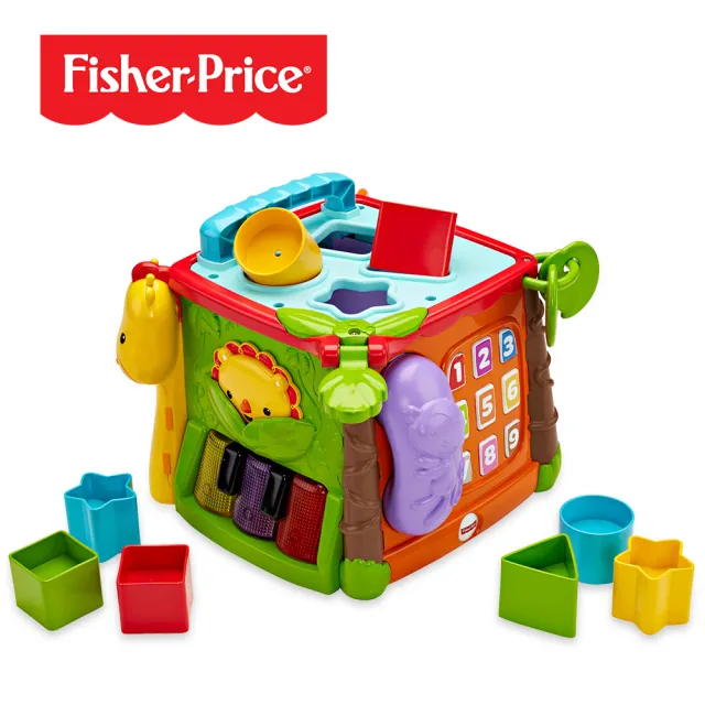 【Fisher price 費雪】可愛動物積木盒
