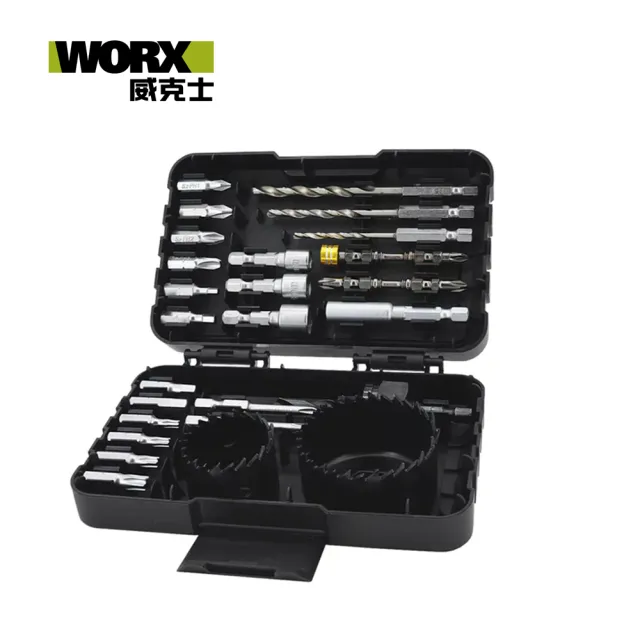 【WORX 威克士】12V 無刷鋰電衝擊起子(WU132.1)+25件套裝組(WA1626)