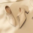 【FAIR LADY】優雅小姐 氣質美型羊皮高跟踝靴(奶油白、8H2770)