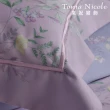 【Tonia Nicole 東妮寢飾】100%高紗支長纖細棉印花被套床包組-紫蘭花開(特大)