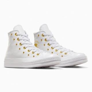 【CONVERSE】CHUCK 70 1970 HI 高筒 休閒鞋 女鞋 鉚釘設計 白色(A06808C)
