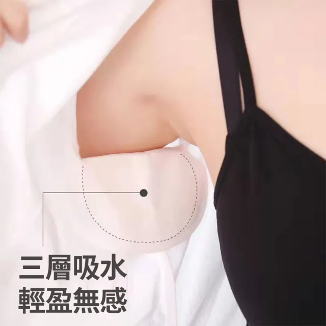 空氣感腋下隱形吸汗貼 0.1cm超薄自黏式防汗濕貼片(6組六十片)
