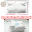 【米夢家居】強效Q MAX冰晶紗 月牙高密度枕手睡中高雙用記憶枕(附涼感布套-1入-粉芋)
