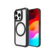 【ABSOLUTE】iPhone 15 Pro 6.1吋 LINKASEAIR軍規防摔抗變色大猩猩玻璃保護殼(低調感霧黑)