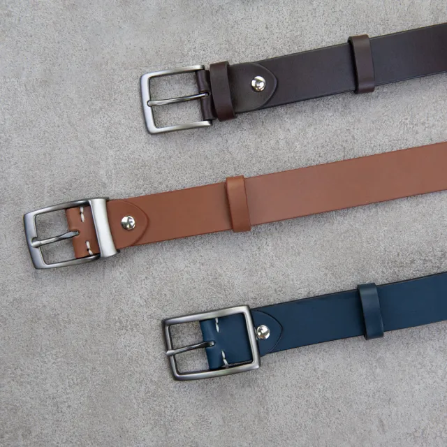 【Be Two】皮帶 腰帶 34mm 台灣手縫製作 情人禮物(義大利皮革 台灣設計製造)