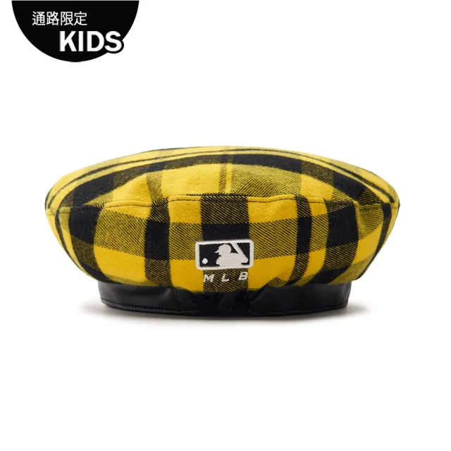 【MLB】童裝 貝蕾帽 童帽 CHECK系列 紐約洋基隊(7AHTK023N-50YES)