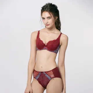 【曼黛瑪璉】Hibra大波 中腰三角棉內褲(經典紅)