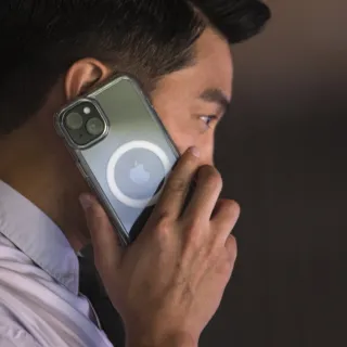 【ABSOLUTE】iPhone 15 Pro 6.1吋 LINKASEAIR軍規防摔抗變色大猩猩玻璃保護殼(裸機感透明)