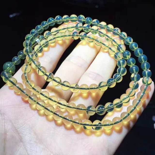 【勝弘珠寶】多明尼加淨水藍珀108顆唸珠