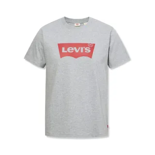【LEVIS 官方旗艦】男款 重磅短袖T恤 / 修身版型 / 經典Logo / 210GSM厚棉 灰 人氣新品 A4391-0008