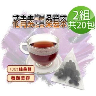 【參大王】花青素滋葚黑桑葚茶包X2組（6gX10入/組）長效期版(每入等於24g鮮果 就是黑黑黑 低糖高纖桑椹)