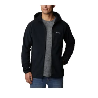 【Columbia 哥倫比亞】男款-M Outdoor Tracks™柔暖刷毛連帽外套-黑色(UAE49030BK/HF)
