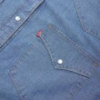 【LEVIS 官方旗艦】女款 Oversize寬鬆版牛仔襯衫外套 / 精工中藍染水洗 熱賣單品 A3373-0030