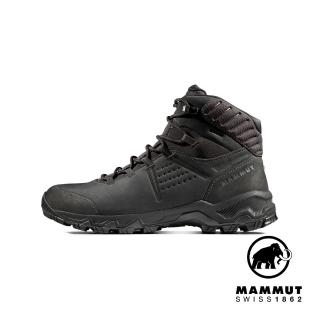 【Mammut 長毛象官方直營】Mercury IV Mid GTX Men 中筒皮革登山鞋 男款 黑色 #3030-04710