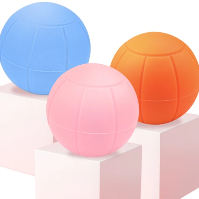 DAYOUDAYOU los1709藍球紋單球矽膠實心筋膜球肌肉放鬆矽膠球健身瑜伽可用球形按摩球(大友)