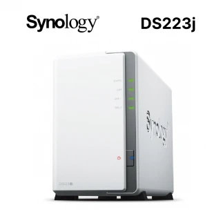 Synology 群暉科技Synology 群暉科技 搭WD 4TB x2 ★ DS223j 2Bay NAS 網路儲存伺服器