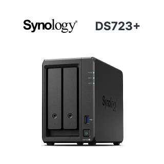 Synology 群暉科技 搭WD 2TB x2 ★ DS723+ 2Bay NAS 網路儲存伺服器