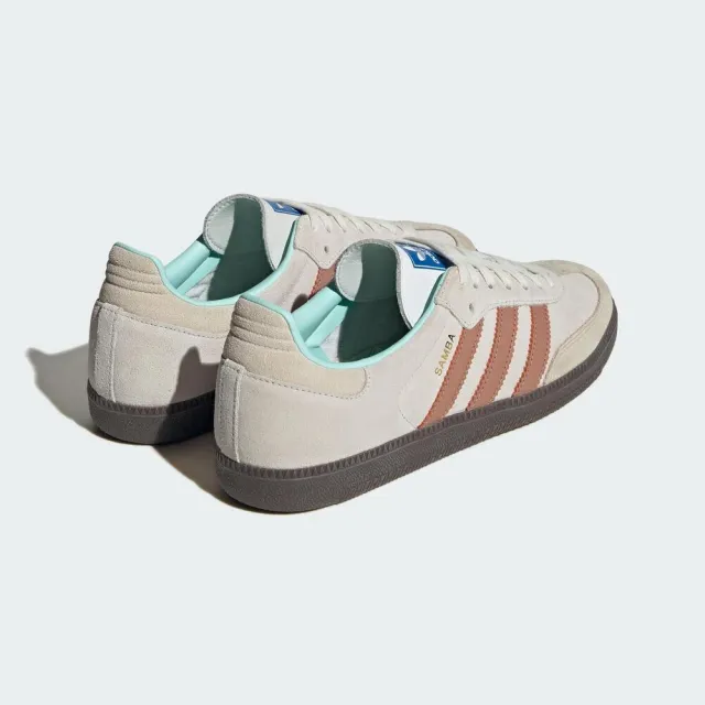 【adidas 愛迪達】Samba OG 男 休閒鞋 運動 經典 復古 三葉草 麂皮 流行 穿搭 裸粉 奶茶(ID2047)