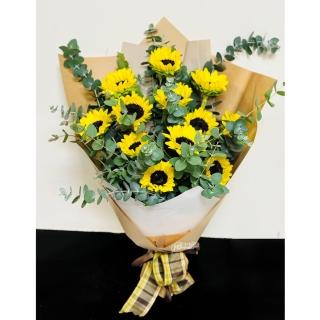 【偉盛花坊】向日葵花束(生日．朋友．獻獎．長輩．祝賀．畢業季．教師節)