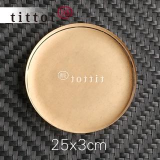 【tittot 琉園】壓克力底座 25x3cm大圓(送禮/琉璃/禮物/玻璃/水晶/藝術品/擺飾/禮贈/企業/)