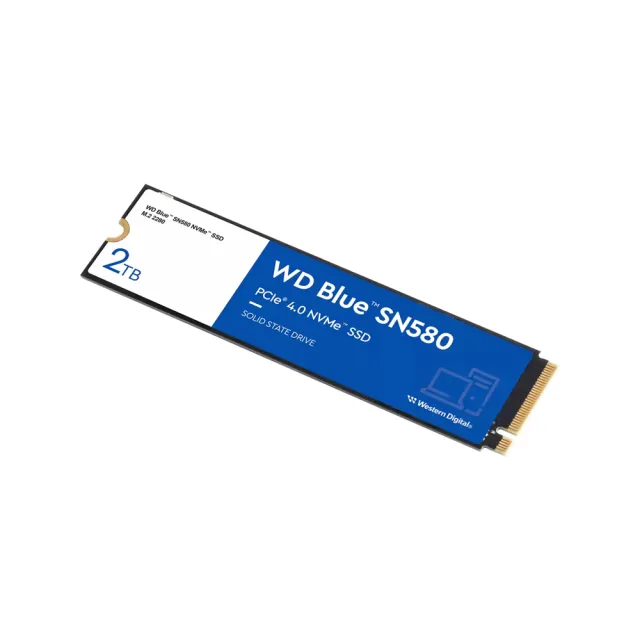 【WD 威騰】藍標 SN580 2TB M.2 PCIe 4.0 NVMe SSD(讀：4150MB/s 寫：4150MB/s)