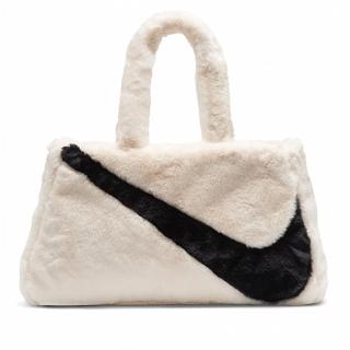 【NIKE 耐吉】側揹包 斜揹包 小包 運動包 W NSW FX FUR TOTE HO23 黑白 FB3050-838