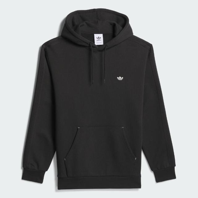 【adidas 愛迪達】上衣 男款 長袖上衣 帽T 運動 三葉草 亞規 H SHMOO HOODIE 黑 II5970