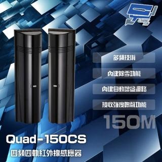 【昌運監視器】Quad-150CS 150M 四頻四軌紅外線感應器 接收強度鳴聲功能 內建自動增益迴路