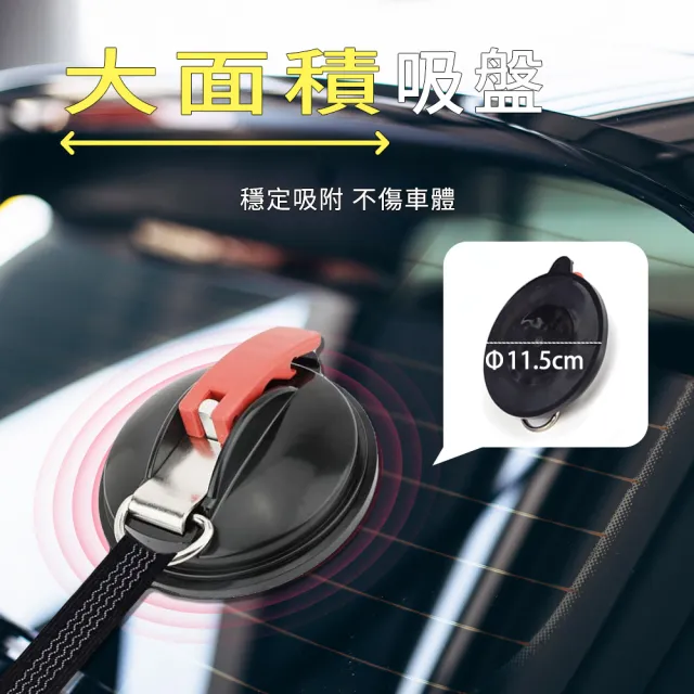 【大匠工具】車用吸盤 買一送一 露營掛鉤 吸盤掛鉤 吸盤式掛鉤 HV130-F(車尾天幕 車頂盤 露營天幕帳)