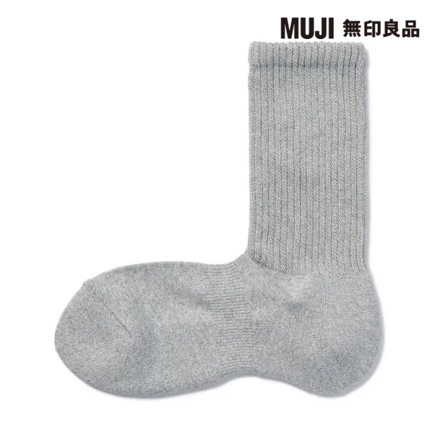 【MUJI 無印良品】男棉混足底圈絨厚織直角襪(共7色)