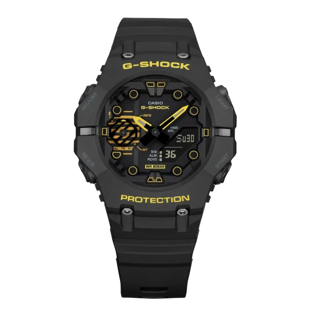 CASIO 卡西歐】G-SHOCK酷炫黑黃色彩藍芽錶(GA-B001CY-1A) - momo購物網