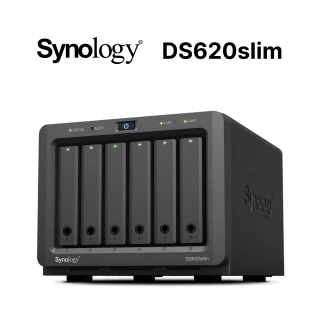 Synology 群暉科技 搭HAT3300 6TB x2 ★ DS620Slim 6Bay NAS 網路儲存伺服器