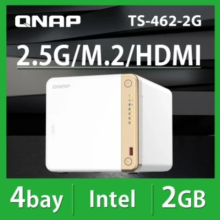 QNAP 威聯通QNAP 威聯通 搭希捷 4TB x2 ★ TS-462-2G 4Bay NAS 網路儲存伺服器