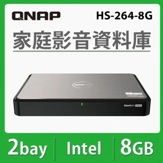 QNAP 威聯通QNAP 威聯通 搭希捷 2TB x2 ★ HS-264-8G 2Bay NAS 網路儲存伺服器